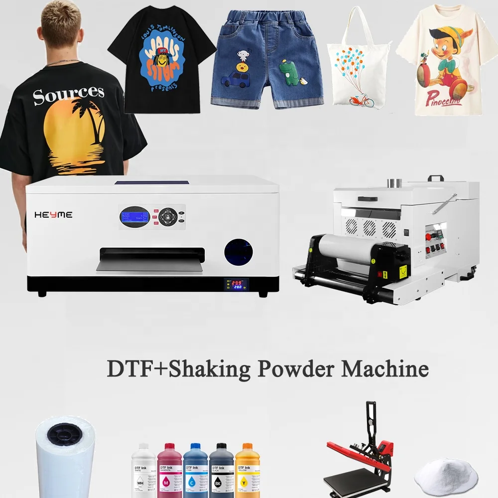 Direct To Film Printer Thermal Transfer Pet Film Dtf A3 Printer Digital Inkjet Dtf Printer For Any Fabric Printing Machine