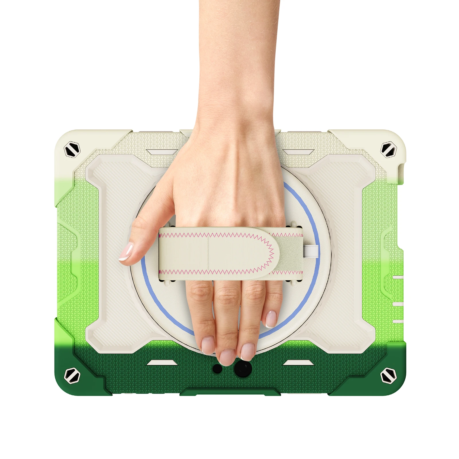 New Style Silicon+PC Hybrid Rugged Case 360 Rotation Heavy Duty Shell Tablet Cover for Microsoft Surface Go 1 2 3