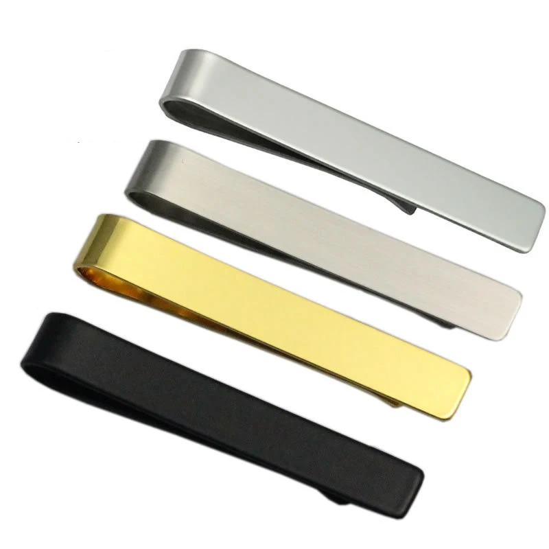 Wholesale Blank Stainless Steel Custom Color and Logo Men Tie Clip