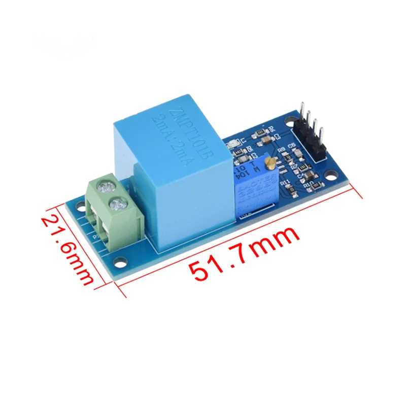 Однофазный модуль трансформатора напряжения, датчик выходного напряжения переменного тока ZMPT101B 2 мА