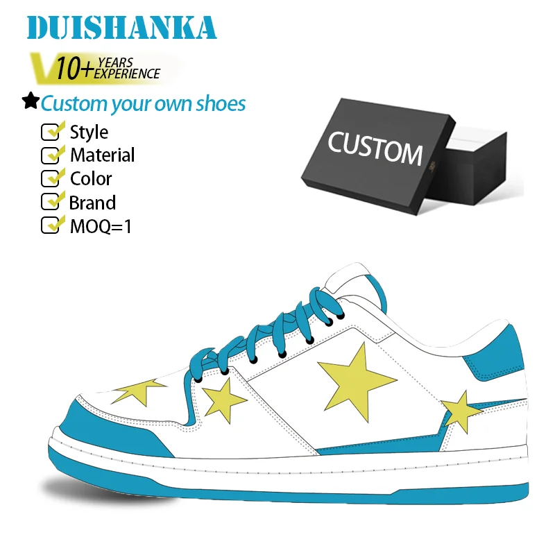 Original Genuine Leather Manufacturer Custom Design Men Shoe Logo Walking Skateboarding Casual Sport Shoes Sneakers