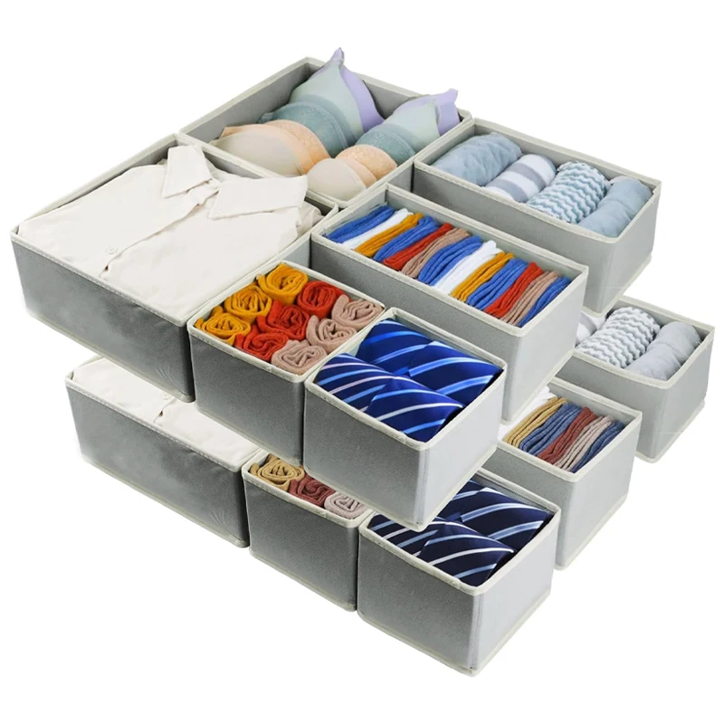 Foldable Cloth Organizer Containers Drawers Non Woven Fabric Closet Cube Storage Box