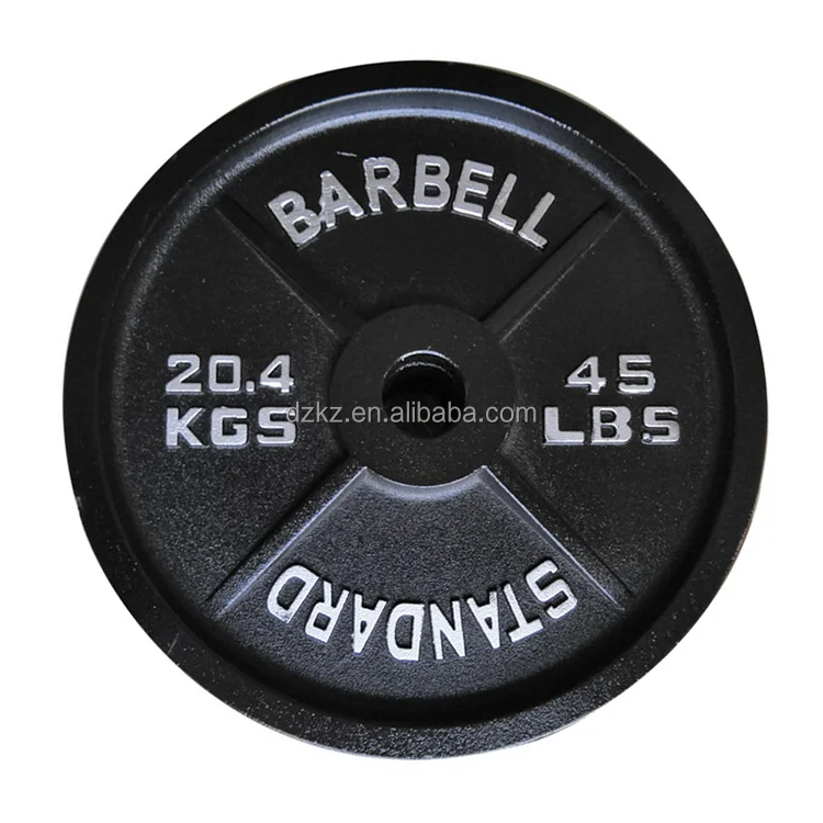 Gym Equipments Free Weight lifting 45lb 50mm cast iron Weight plates for sale
