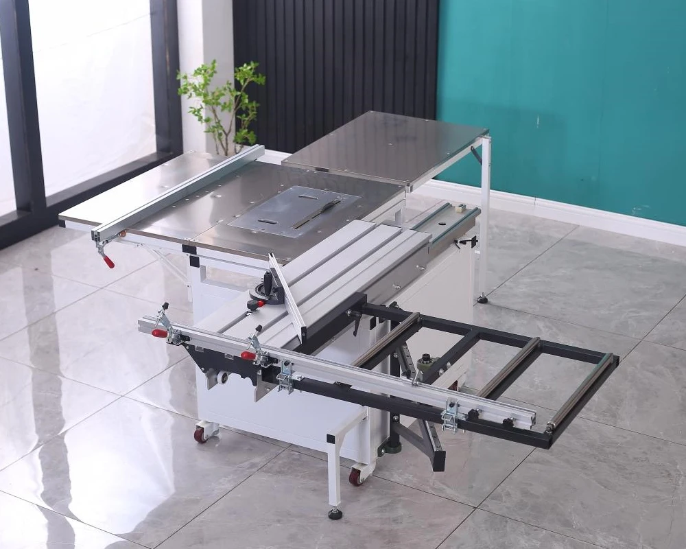 WOODPRO DY46 sliding table panel saw machine 45 and 90 degree wood saw automatic cutting machine