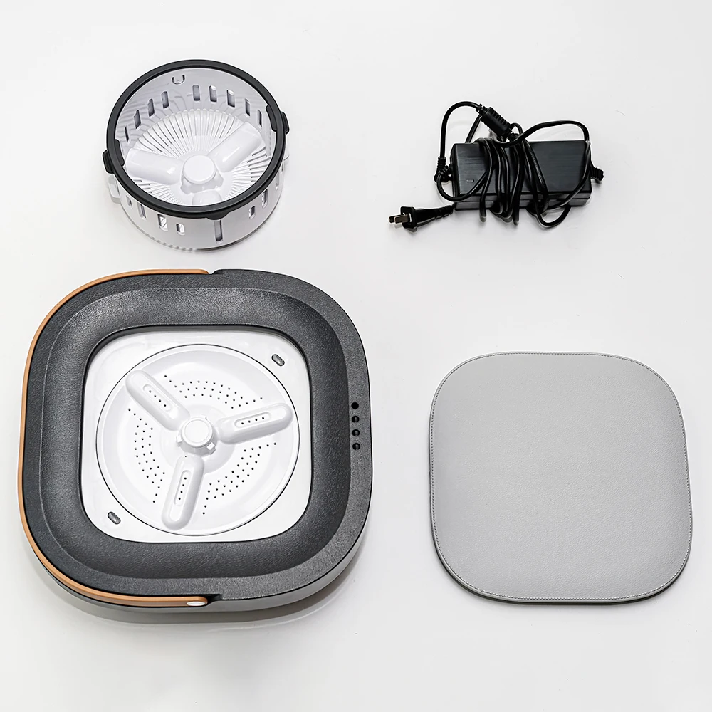 Portable Mini Washing Machine Light Duty Turbine Travel Washing Machine Folding Washing Machine Bucket