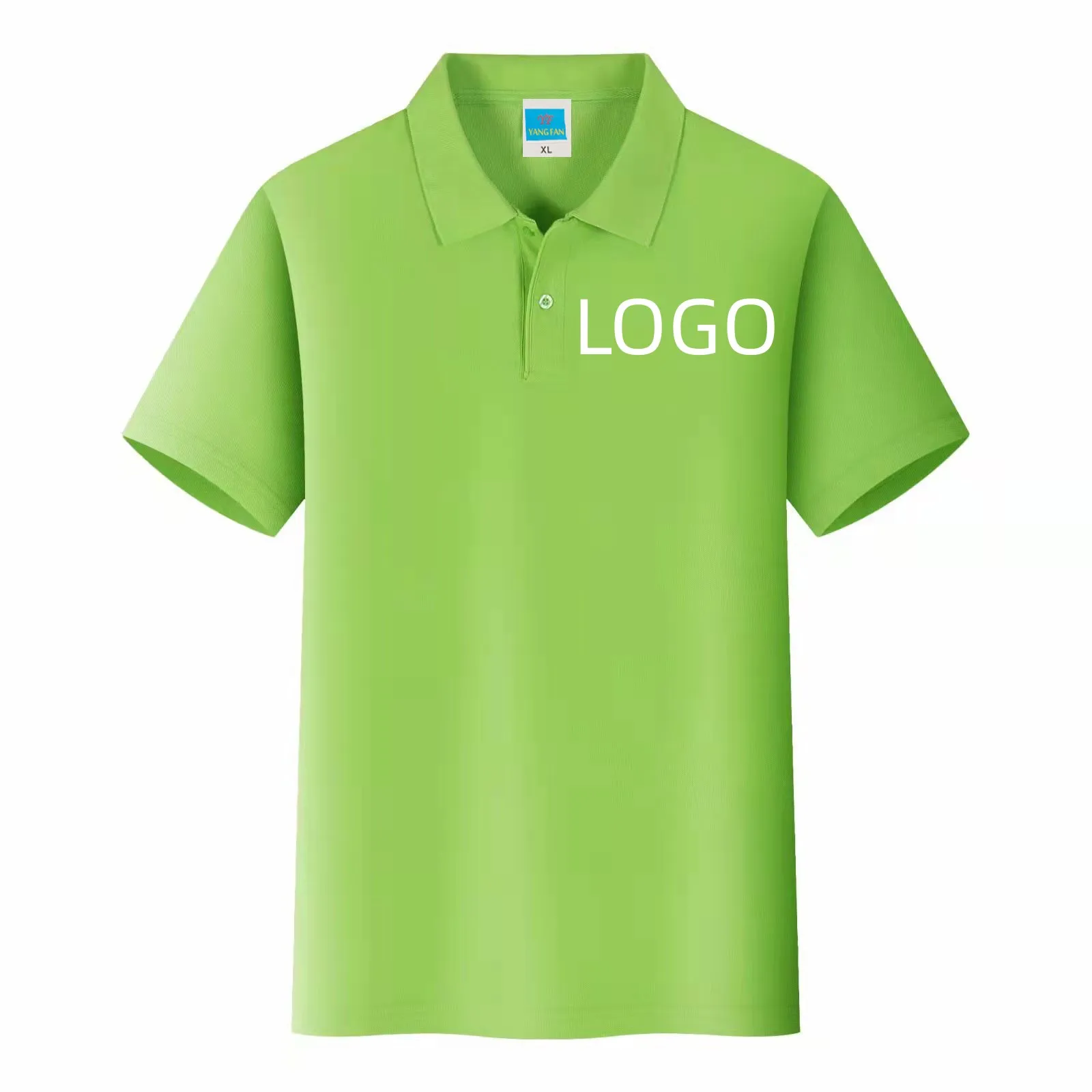 65%cotton and 35% polyester 190g POLO shirt  Mens T Shirts Polo Tee High quality polo t shirt clothes design two buttons