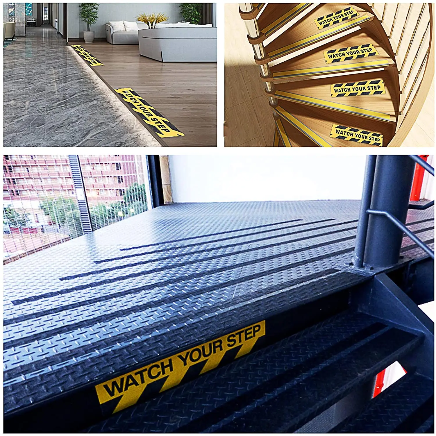 Professional Tape Manufacturer Anti Slip Warning Sign Sticker Watch Your Step Floor Tape