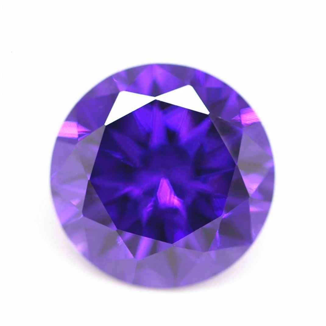 Wholesale Mwin Gemstone Hot Sale 59 Colors Cubic Zirconia 7A Colorful CZ Stone Round Cut Cubic Zirconia Jewelry Accessories