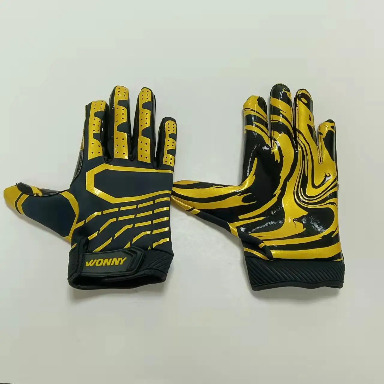 Customized Printed Professional Custom American football gloves Design your own American football gloves