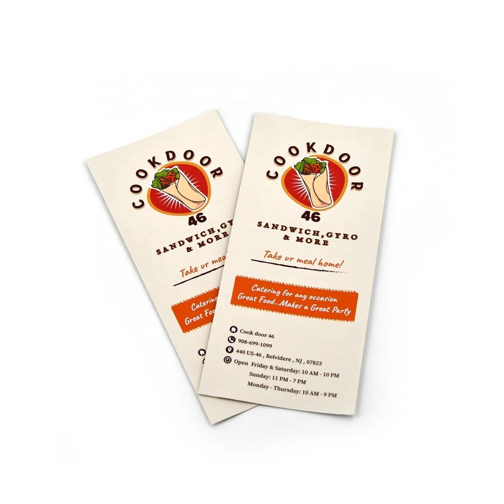 Custom Color design service include Restaurant Menu & Cookbook Catalog glossy Paper Food Recipe Booklet for Fast food restaurant