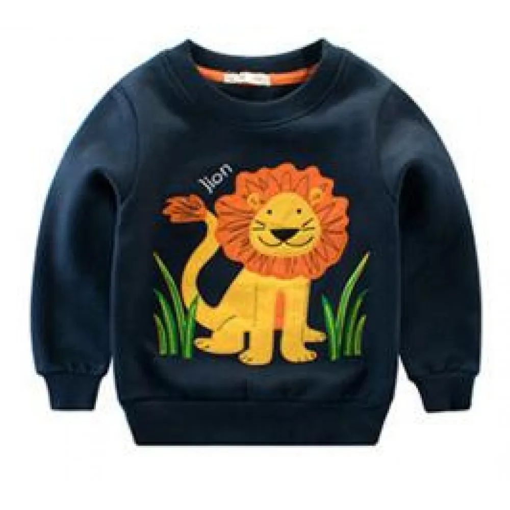 
Baby Boy Sweatshirt Children Autumn Long Sleeve Tops Boys Girls Clothes cartoon animal print toddler boy sweatshirt 