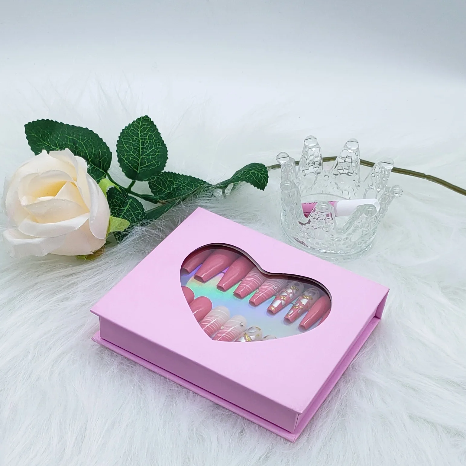 Wholesale Private Label Box Packaging Nail Nail Packing Boxes False Press On Nail Packaging Box