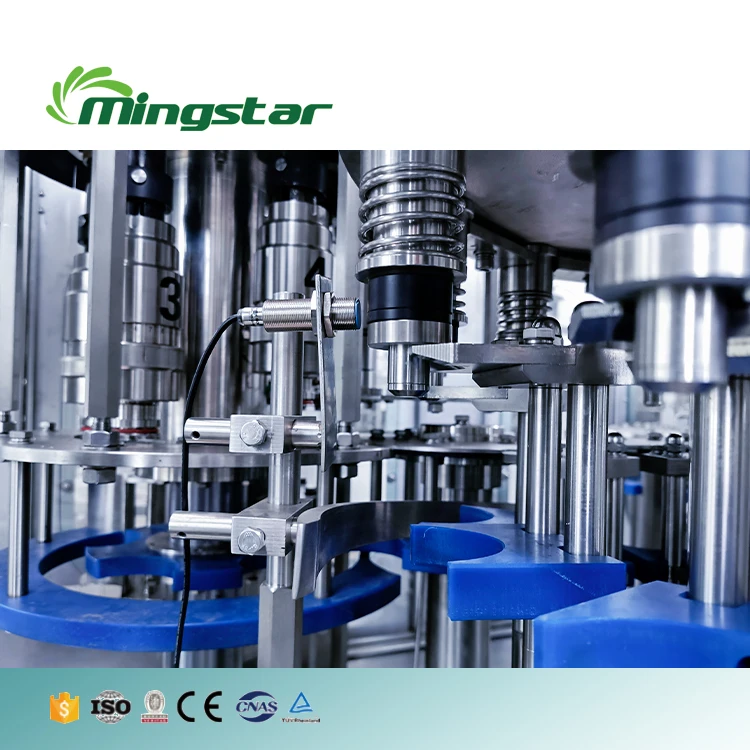 Monoblock  CGF 16-16-6 8000 bph bottled water rinsing filling and capping machine drinking water plant cost