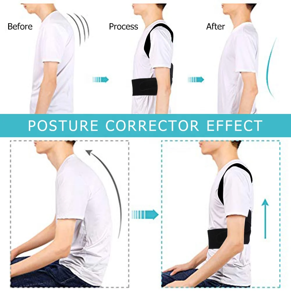 High Quality adults adjustable universal posture corrector belt