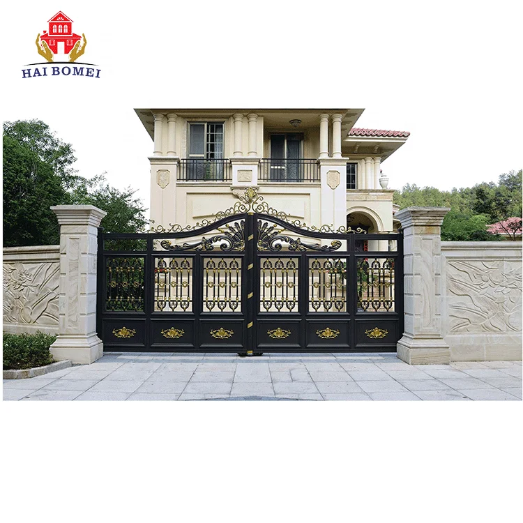 Main entrance cast aluminium craft gate design home outside door house
