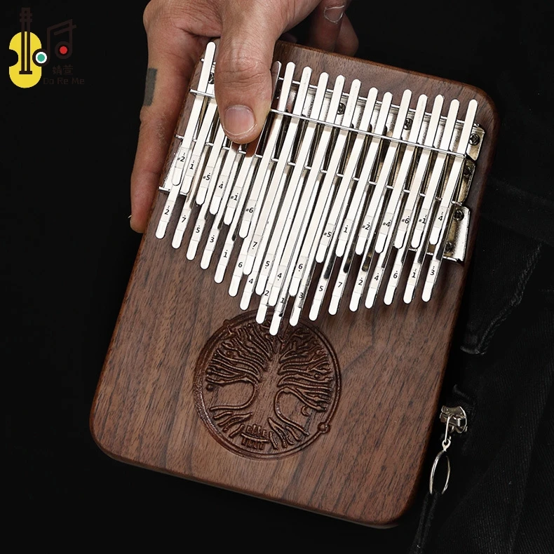 Percussion musical instrument 34keys Black walnut finger xylophone for kids Kalimba thumb piano marimba for kids adult beginner