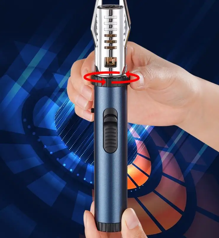 Gas Lighter Torch Direct Windproof Lighter Smoking Cigarette Torch Lighter Outdoor Barbecue & Kitchen