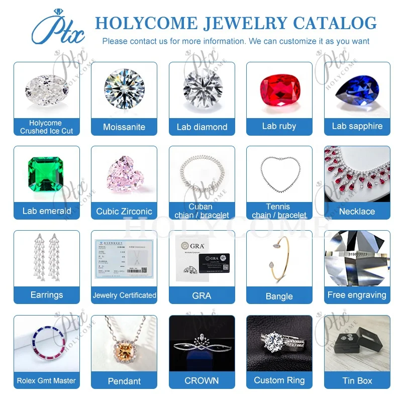 Holycome 6x8MM Wholesale Lab Grown Red Gemstone Fancy Shape Cushion Cut Rough Necklace And Ring Small Size Ruby