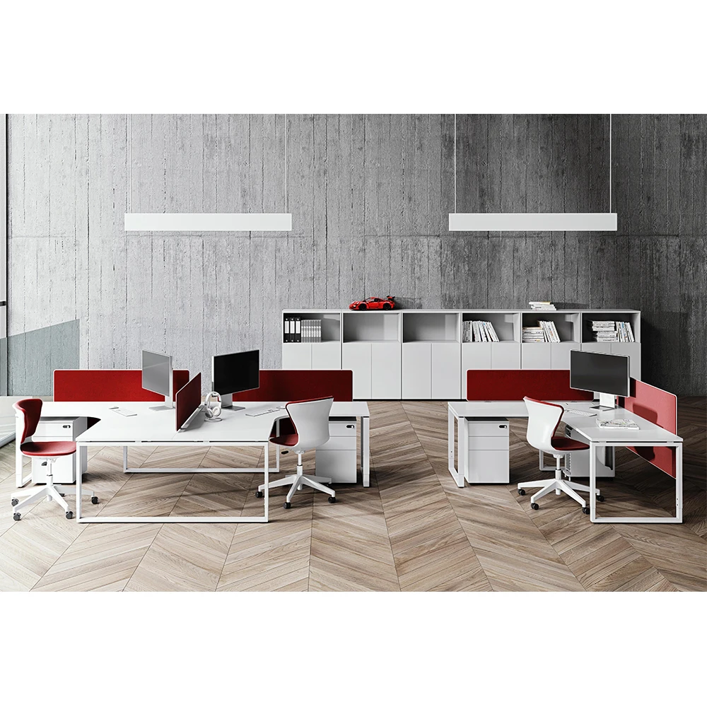Morden working office cabicles workstation стол дизайн частные кабинки офисный стол с перегородкой