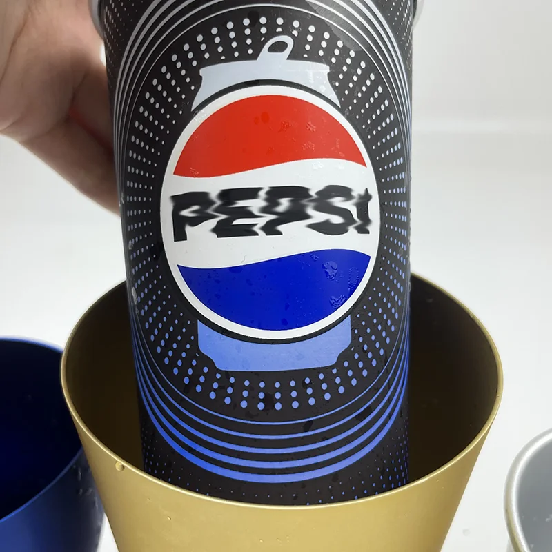 High Quality Bright Anodized Retro 400ml aluminium color changing cup color changing cup