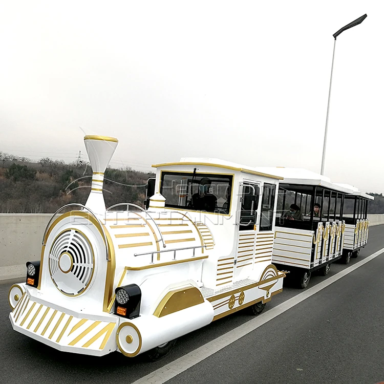 Funfair Amusement Park Tourist Trackless Road Sightseeing Train Park Train Rides For Sale