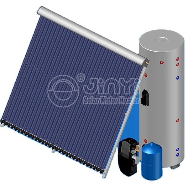 Europe Style EN12976 Quality 500L Split High Pressurized Solar Hot Water Heating System With Energy efficiency label B