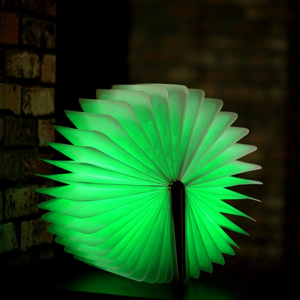 
Led page-turning USB folding book lamp colorful notebook led lamp charging small night lamp 
