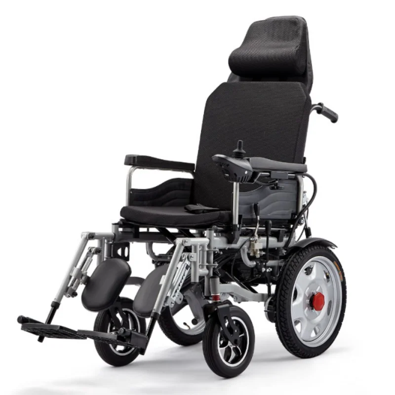 Electric Wheelchair High Back New Foldable  Aluminum Light Weight Power Wheel Chair Premium Electric Wheelchair
