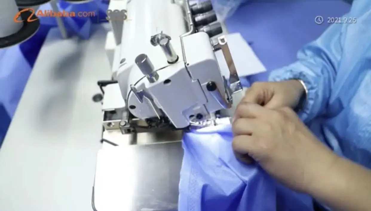 Disposable Patient gown/medical clothes/Non woven/PP/PE/SMS/OEM