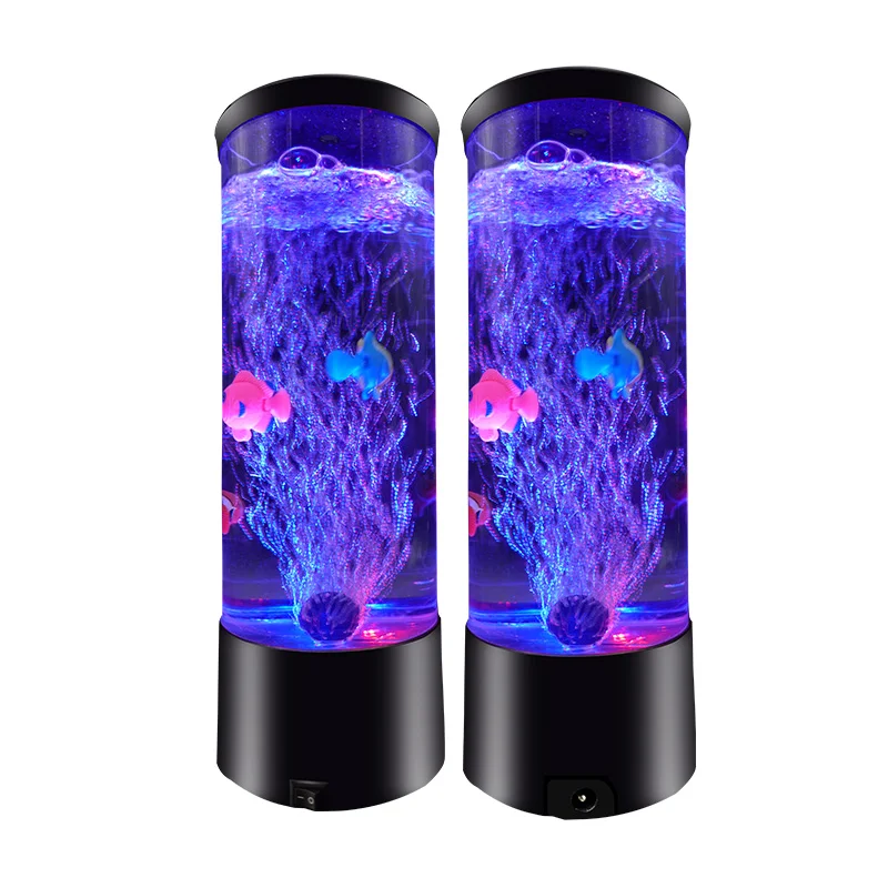 New Design Control Night Lights Color Changing Led Floor Lamps Acrylic Water Bubble Fish Lamp For Wedding Decoration