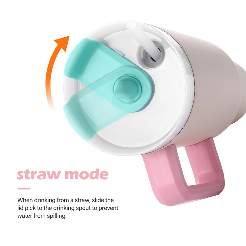 Special Lid 40oz Tumbler With 2 in 1 Lid Straw Double Wall Insulated Vacuum  Adventure tumbler Travel Mug Custom Logo Color