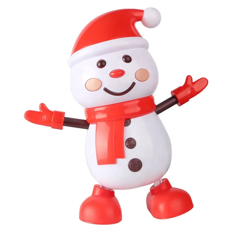 Christmas Gift Robot Box Dancing Snowman With Light And Music Baby Educational Toys Electronic Toys For Kids