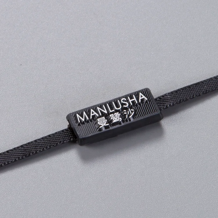 Customized design of clothing accessories clothes lanyard printed pattern marks  plastic tags