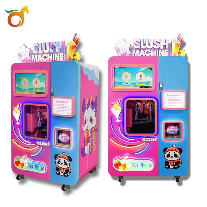World First Automatic Slush Machine Commercial cocktail slush Ice vending machine
