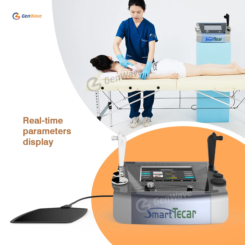 Portable 448khz Tecar Physiotherapy Equipment Pain Relief Tecar Therapy Diathermy High Quality Smart Tecar Machine