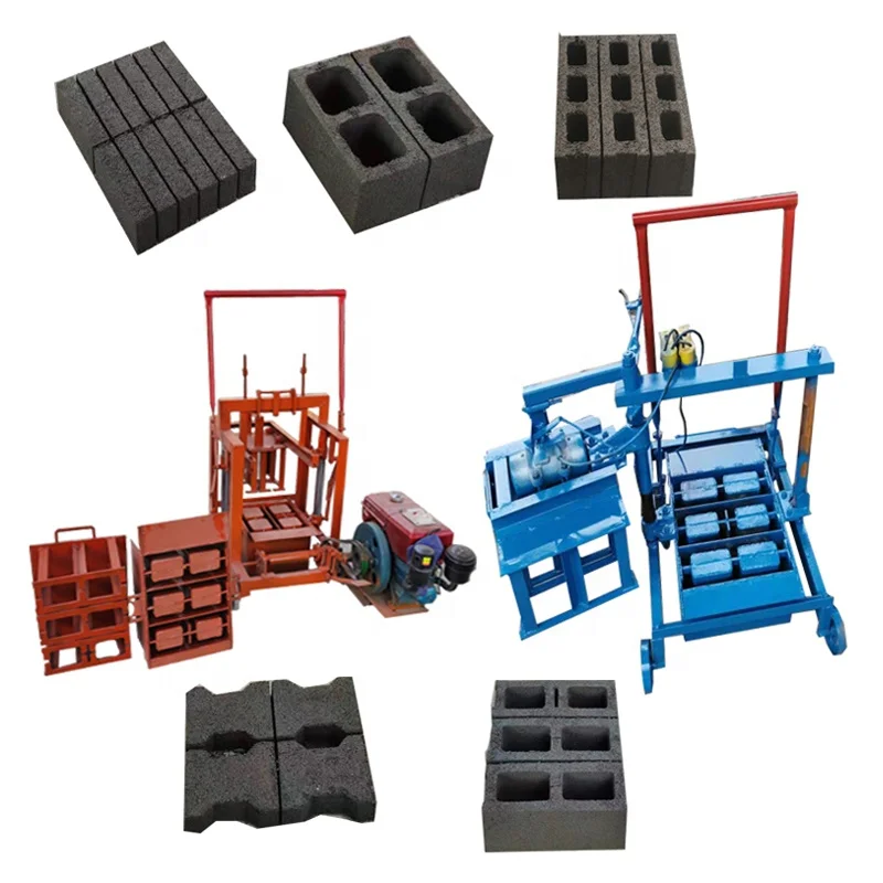 Small Manual Concrete Block Machine Cement Egg Laying Brick Press Making Machine