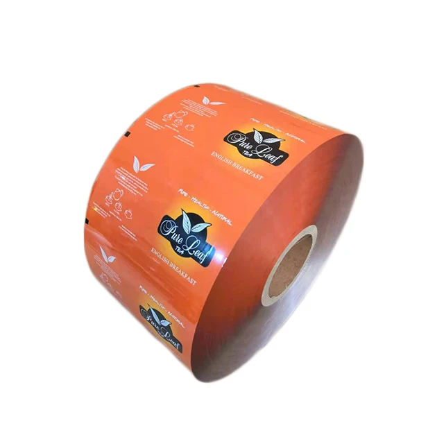 custom printed BOPP/VMPET/PE Cereal Bars wrapper film Granola Bar Roll VFFS machine plastic snack chocolate wrapper