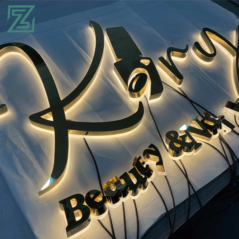 LED 3d alphabet letters stainless steel Lighting Acrylic Mini LED Channel Letter Sign