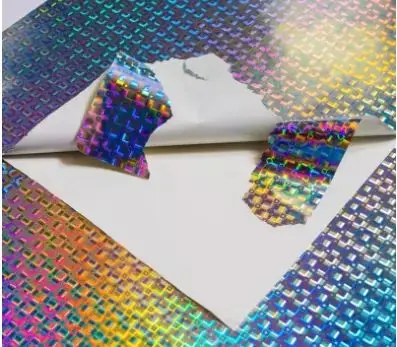Hot Sale New Products Of Plain Hologram A4 Blank Adhesive Destructible Vinyl Eggshell Sticker Paper Sheets For Laser Printer