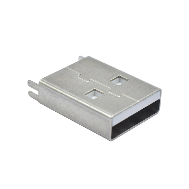 USB 2.0 AM Socket Short Circuit Between 4pin Body 15.0mm Solder Wire And Iron Case Usb A Male Splint