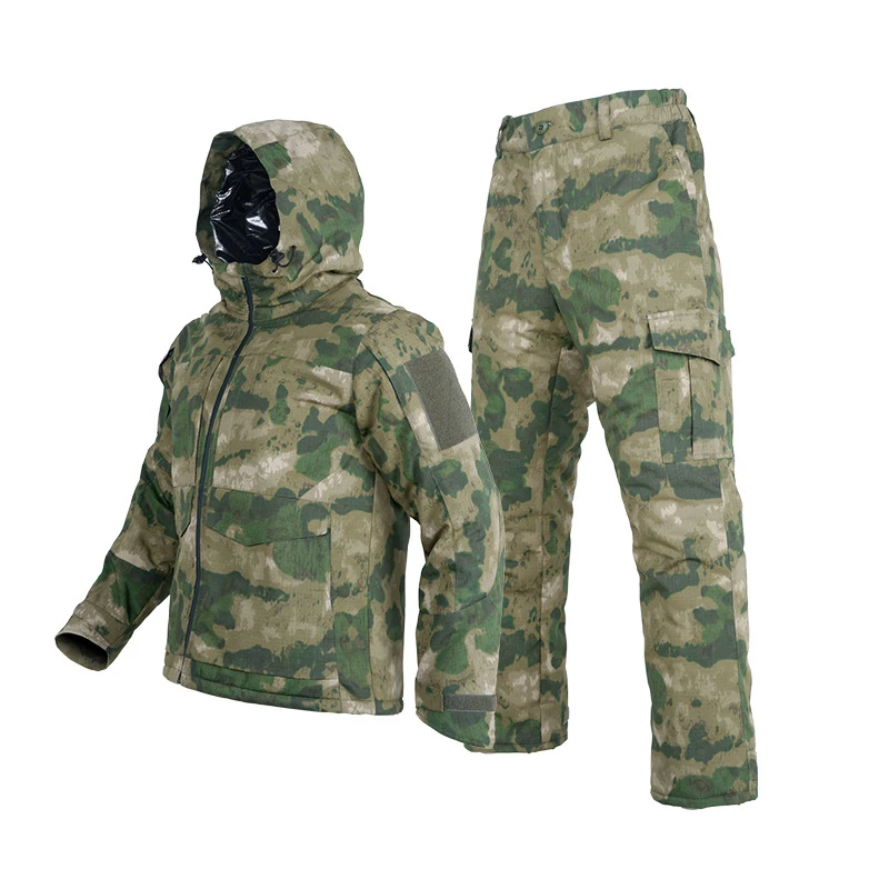 Winter Camo Hunting Clothes Heat Reflective Heat Tactical Clothing  Men Warm Cotton Tactical Suit Uniform