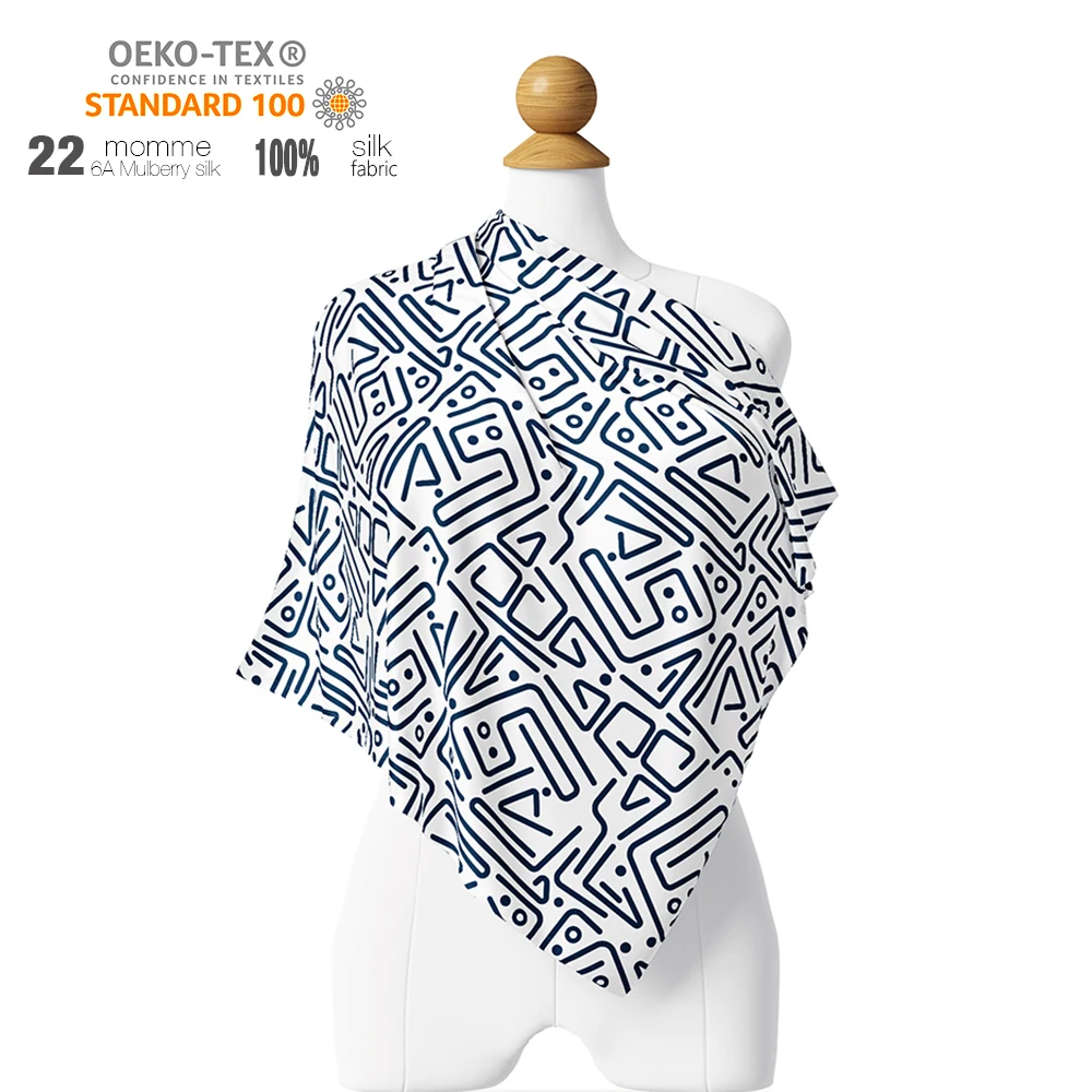 Wholesale Fashion Comfortable Customizable Natural Leopard Printed Silk Fabric