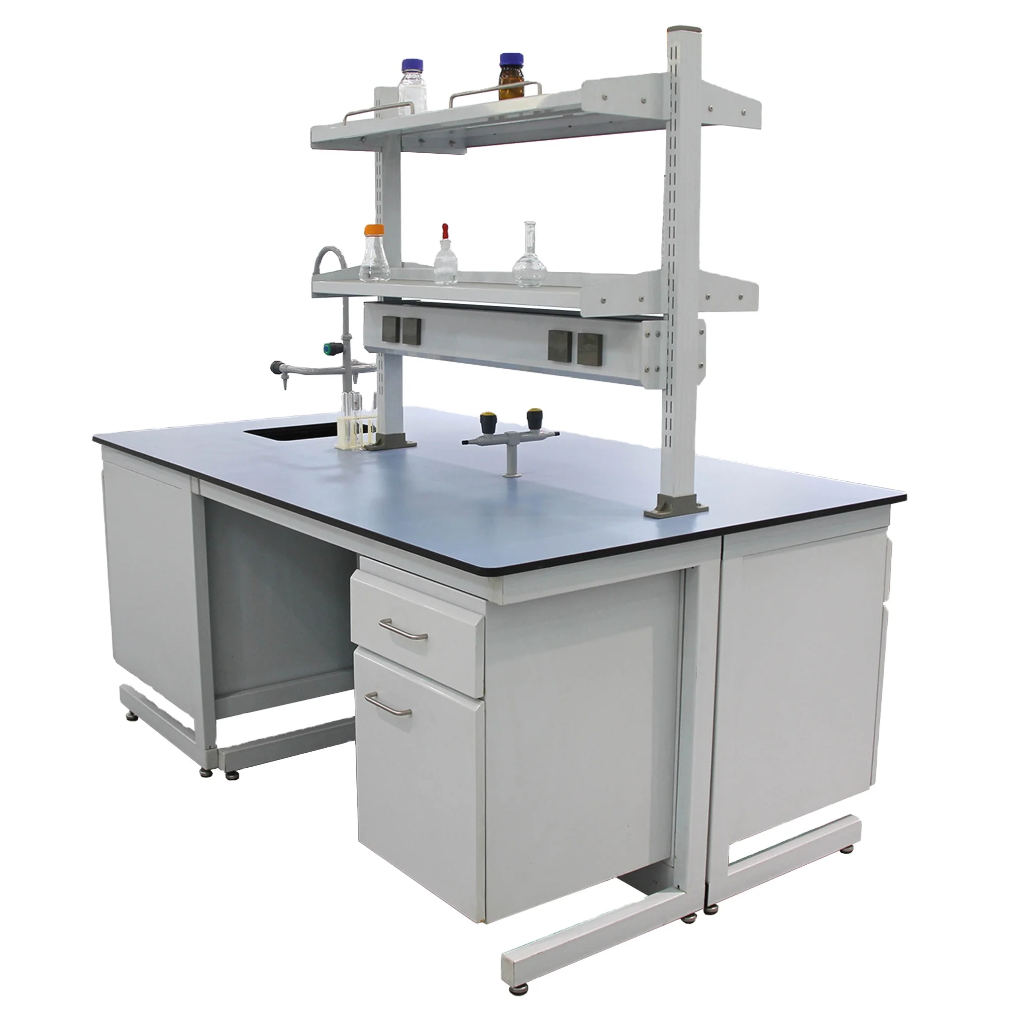 Laboratory Stainless Bench Workstation Island Biological Sampling Small Lab Table Wet Bench (1600394137360)