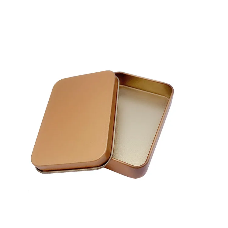 Factory Direct Small Metal Container Tin Box 87*60*18H