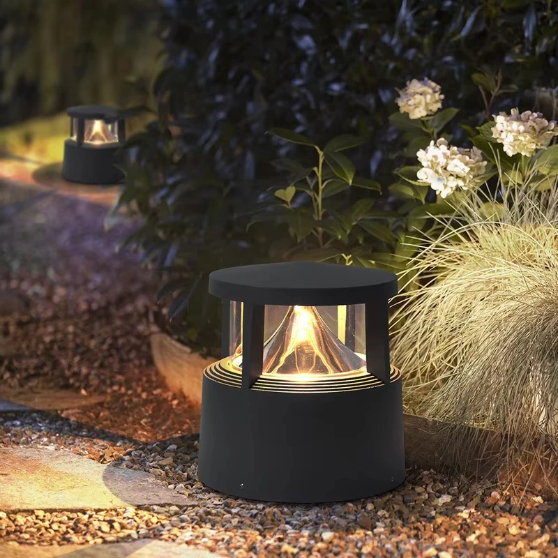 High Quality Creativity LED Lawn Light 85~265V Outdoor Waterproof IP65 Gray Warm White Street Lamp for Garden Villa Decorate