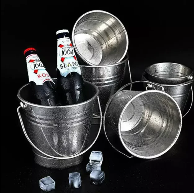 Home & Garden Kitchen & Tabletop Bar & Wine Buckets Beverage Tubs round & Oval Metal & Copper Bottle Coolers for Party Champagne