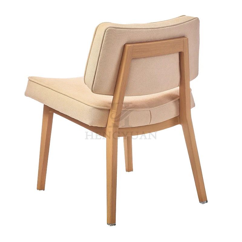 Современный Штабелируемый алюминиевый деревянный стул для банкета и обеденного стола