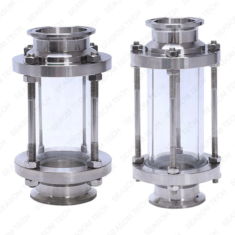 tri clamp sniatary ss in-line inline sight glass