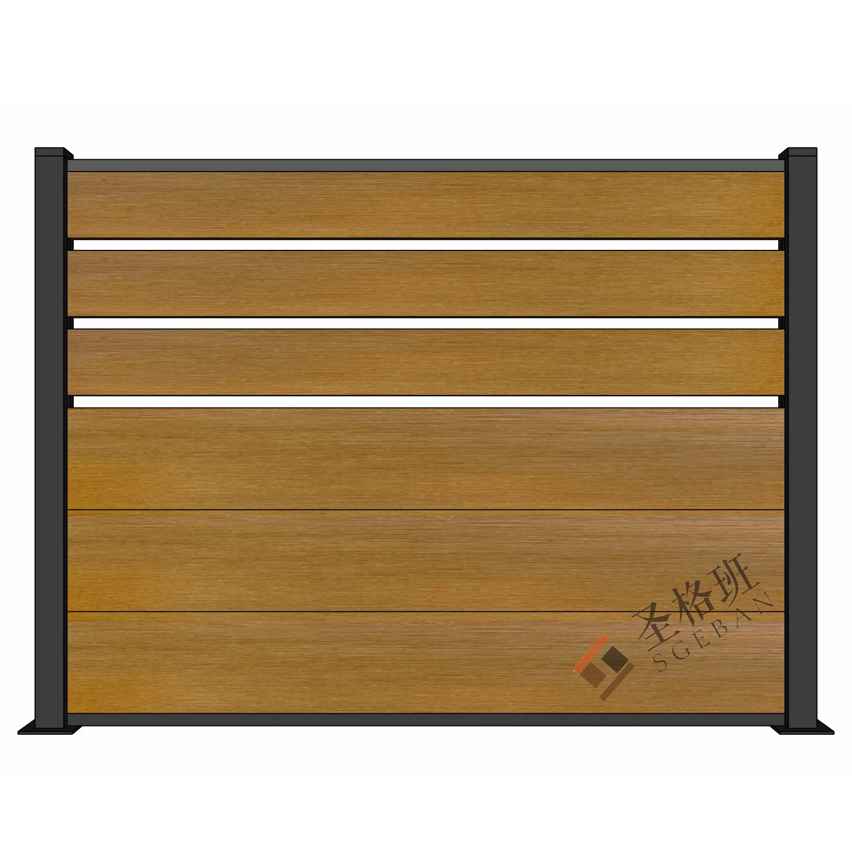 Factory Wholesale Garden Privacy Safety Cheap Wood Plastic Composite Decorative For Sale wpc fence panel