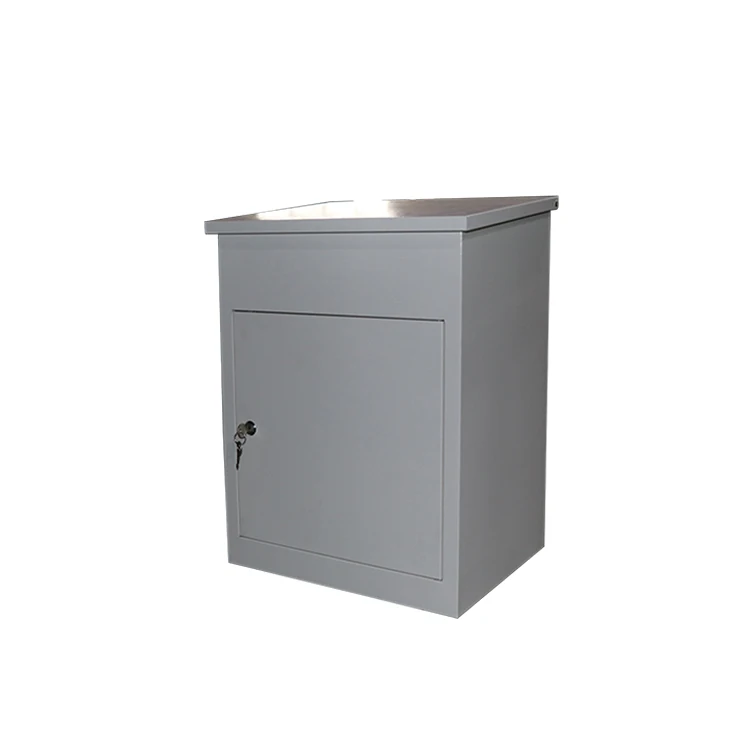 Outdoor Modern Custom Logo Parcel Packaging Metal Express Drop Package Courier Mail Mailing Box